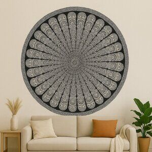 Mandala Wall or Table Tapestry, Large Round Bohemian Tapestry NEW IN PACKAGE